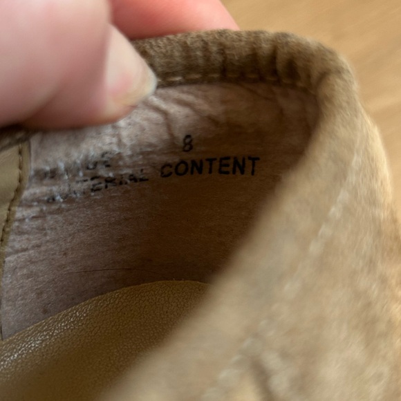 Vintage 90s Y2K Extra Chunky 1.5" Platform Suede Loafers Sz 8 - Picture 10 of 12